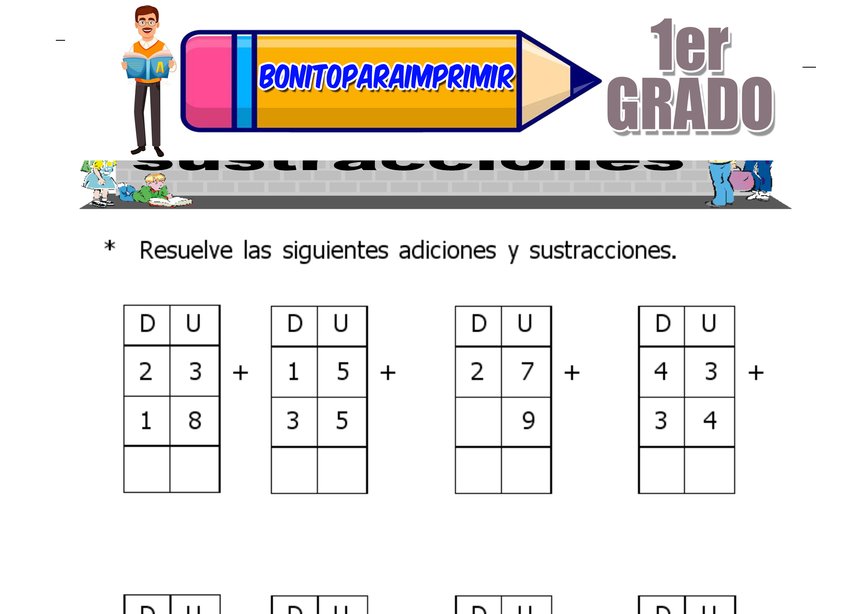 Anterior y Posterior para Primer Grado de Primaria