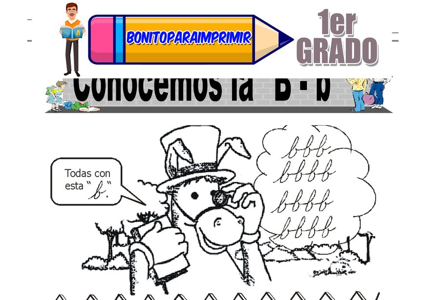 Letra B para Primer Grado