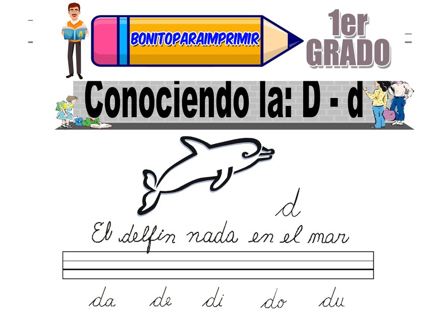 Letra D para Primer Grado
