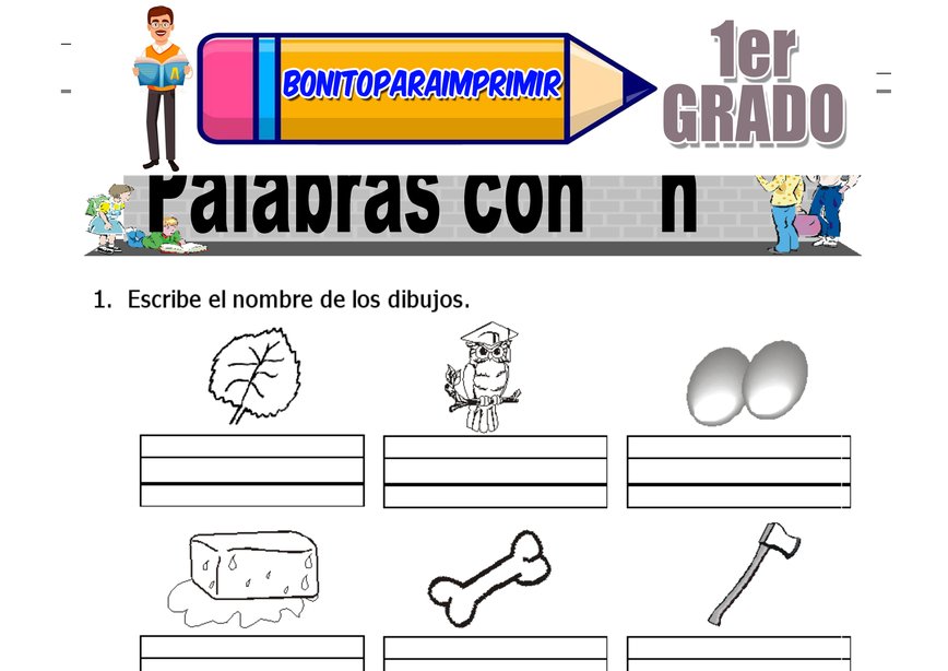 Palabras con H para Primer Grado