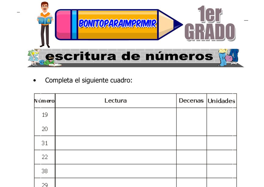 Sumas y Restas para Primer Grado de Primaria