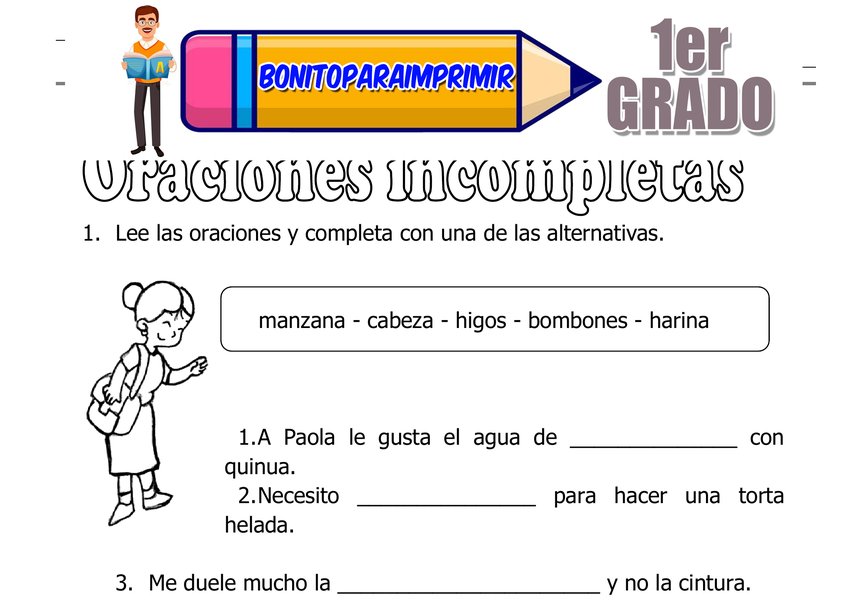 Antónimos para Primer Grado