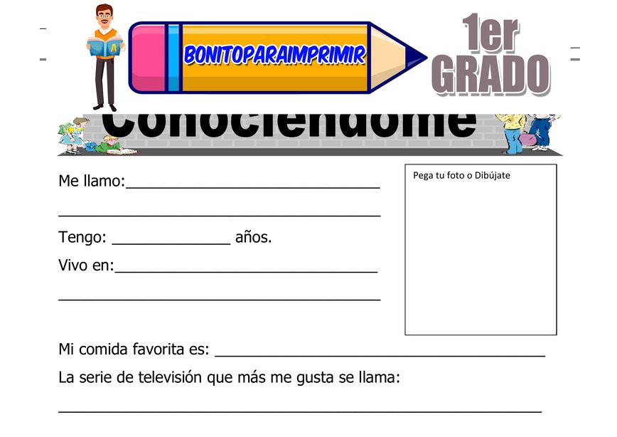 Conociéndome para Segundo Grado de Primaria