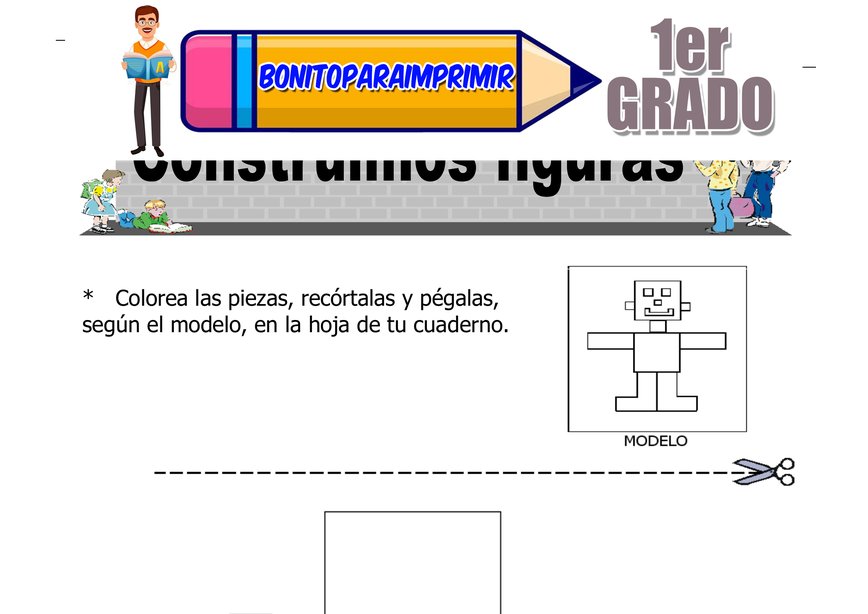 Construcción de Figuras para Primer Grado de Primaria