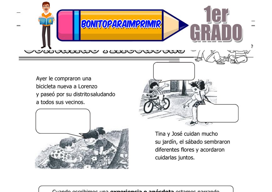 Contando Anécdotas: Actividades para Aprender a Relatar Experiencias en Tercer Grado