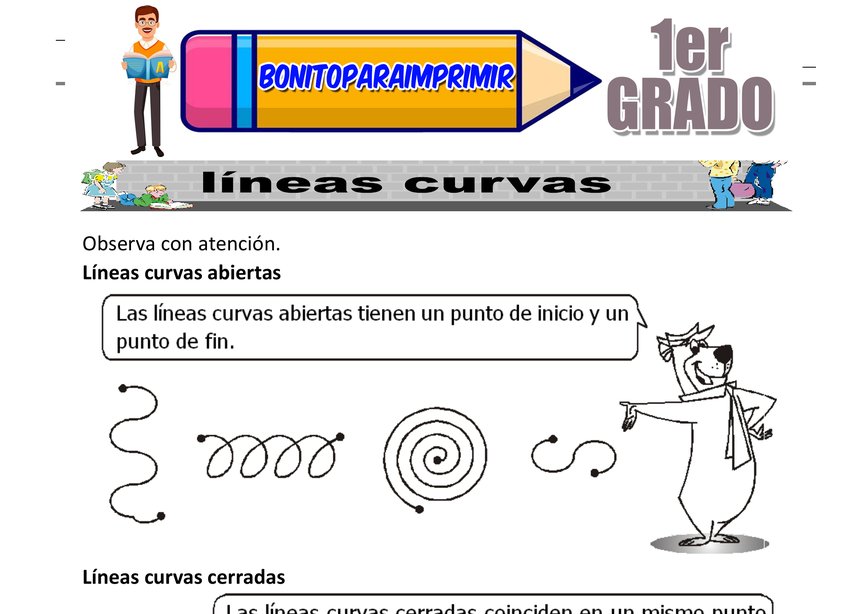 Descubriendo las Líneas Curvas Segundo Grado de Primaria