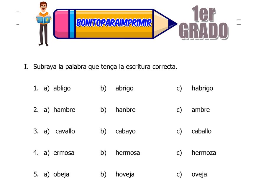 Dibujar para Primer Grado de Primaria