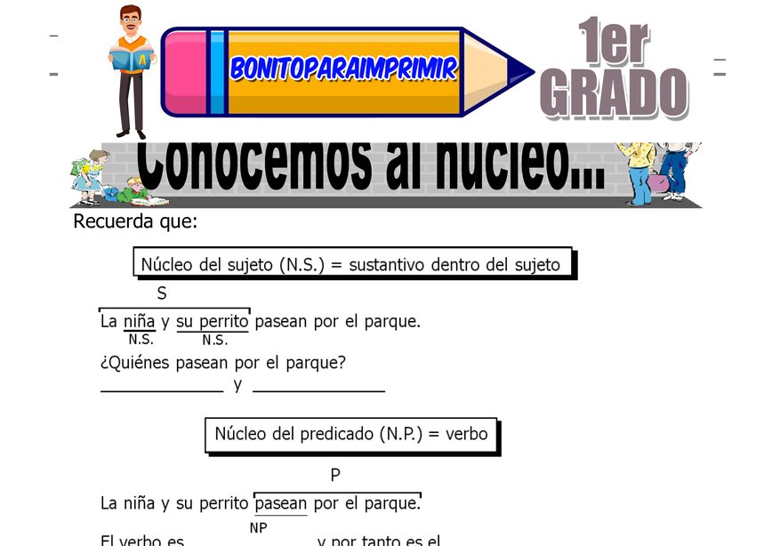 El Sustantivo para Segundo Grado de Primaria