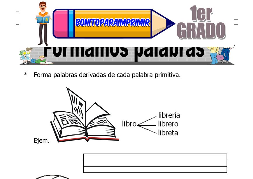 Formar Palabras para Primer Grado de Primaria