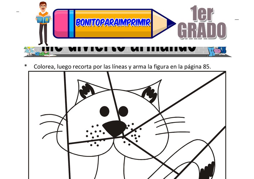 Me Divierto Formando Figuras para Primer Grado de Primaria