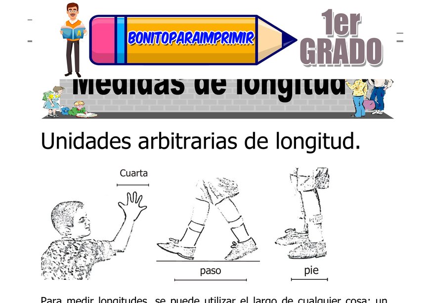 Medidas de Longitud para Segundo Grado de Primaria