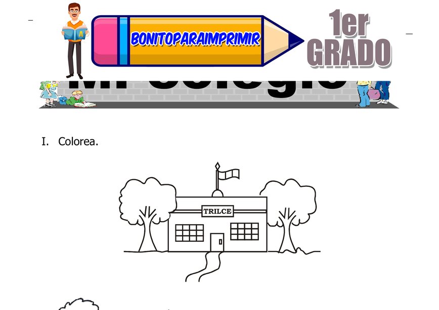 Mi Colegio para Primer Grado de Primaria