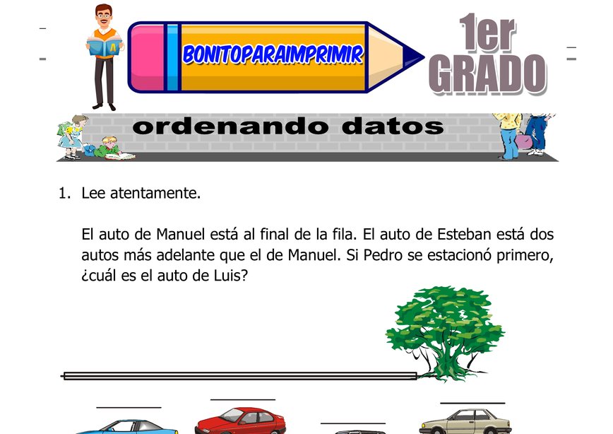 Pienso y me Divierto Ordenando Datos Segundo Grado de Primaria