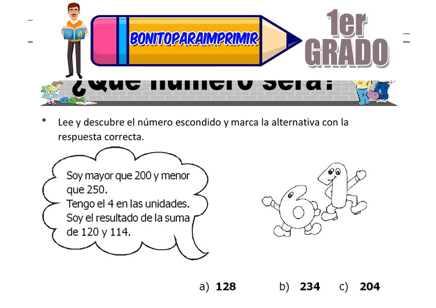 Qué Número Será Segundo Grado de Primaria