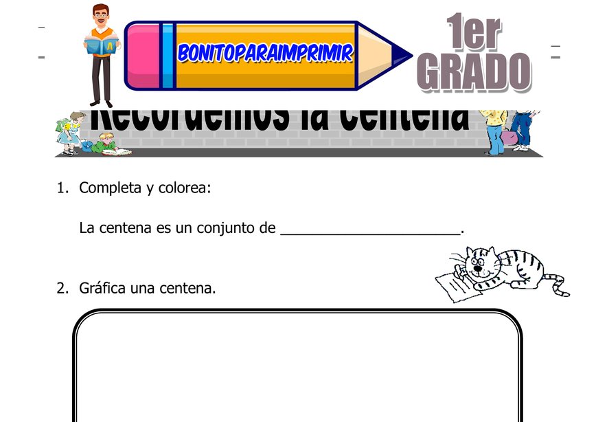 Recordemos la Centena para Segundo Grado de Primaria