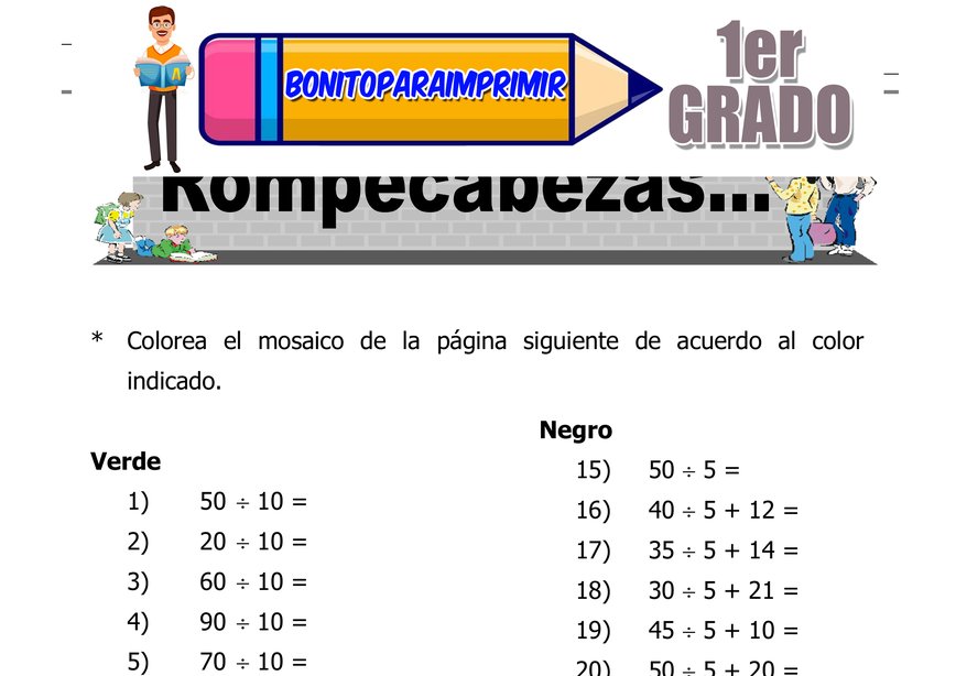 Rompecabezas Segundo Grado de Primaria