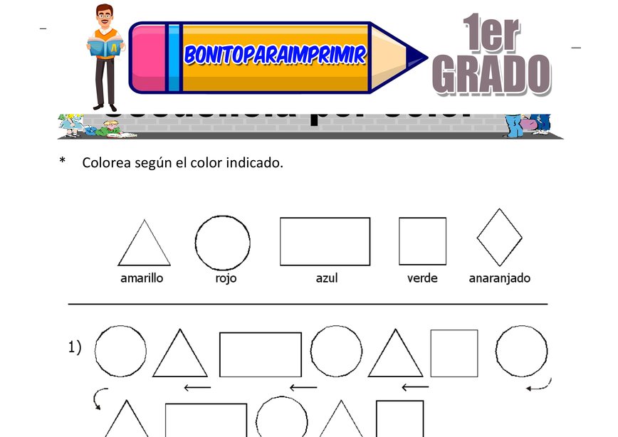 Secuencias por Color para Primer Grado de Primaria