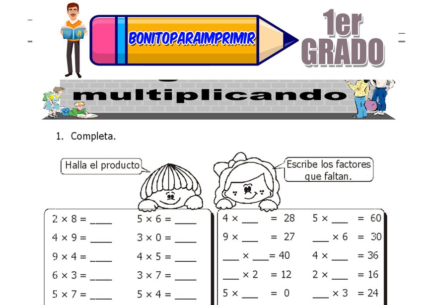 Seguimos Multiplicando para Segundo Grado de Primaria