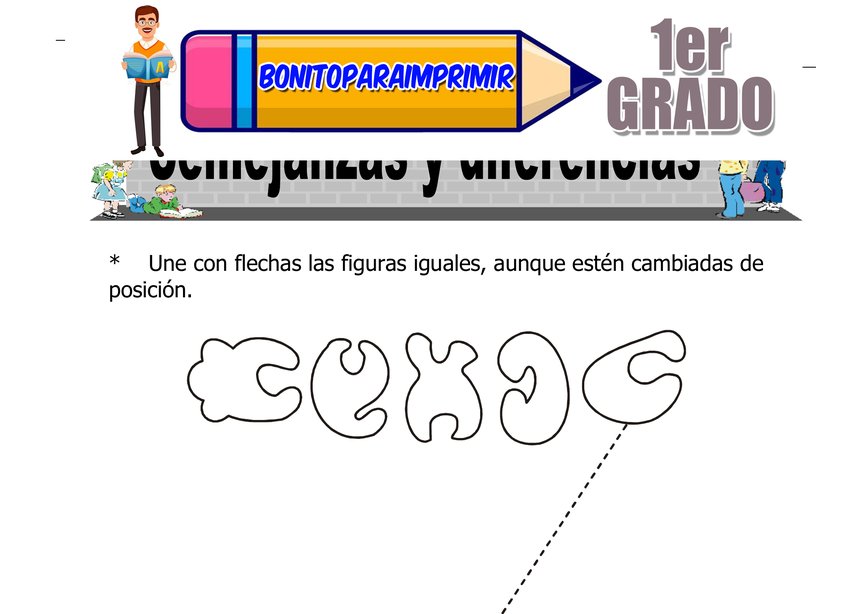 Semejanzas y Diferencias para Primer Grado de Primaria