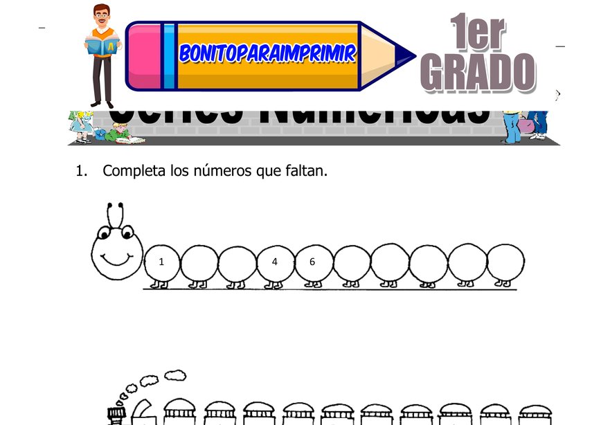 Series hasta el 19 para Primer Grado de Primaria