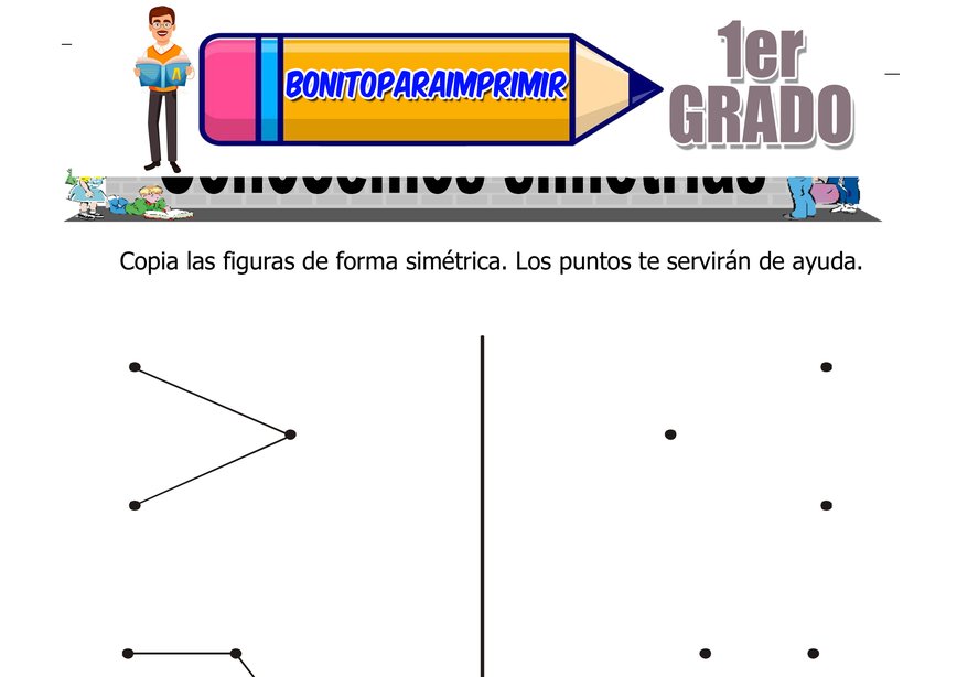 Simetría para Primer Grado de Primaria