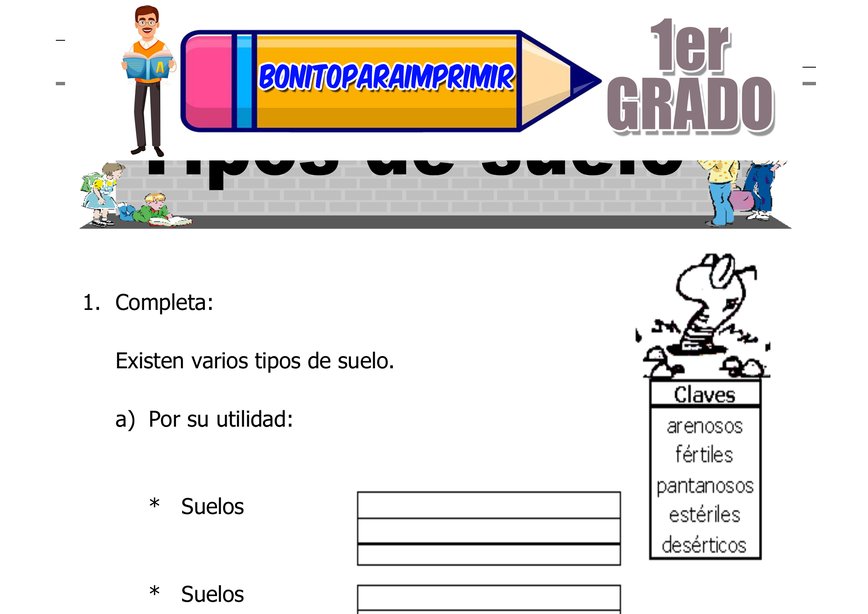 Tipos de Suelo Segundo Grado de Primaria