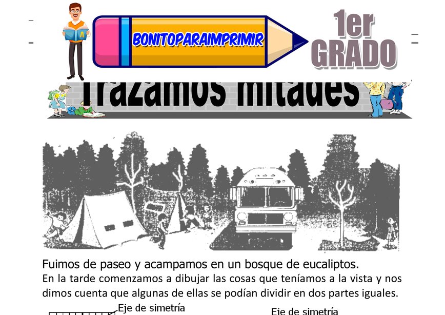 Trazamos Mitades Segundo Grado de Primaria