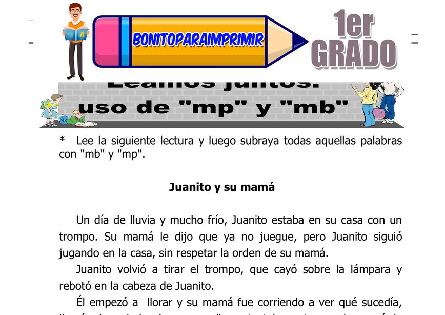 Uso de MP y MB para Segundo Grado de Primaria