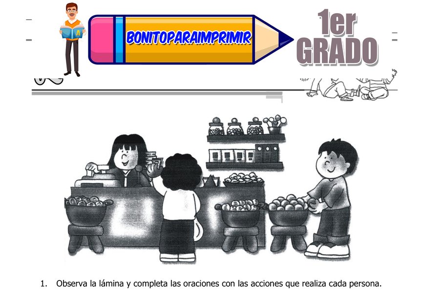 ¿Qué Están Haciendo?: Actividades para Identificar Acciones y Verbos en Tercer Grado