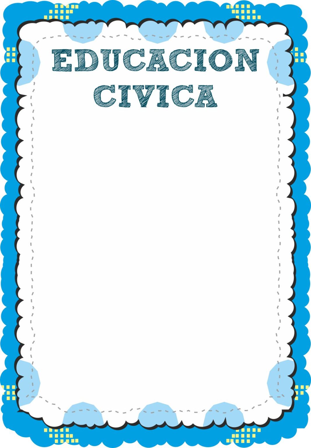 Caratulas de educación cívica 【Bonitas , faciles