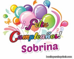 Feliz Cumpleaños Sobrina