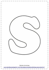 moldes de letras S