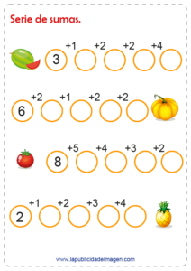 Series de sumas ejercicios - BONITO PARA IMPRIMIR